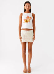Kalita Mini Skirt - Ivory