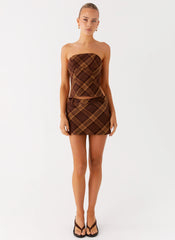 Benson Mini Skirt - Plaid