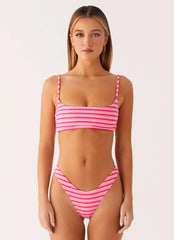 Mauritius Bikini Bottoms - Pink Stripe