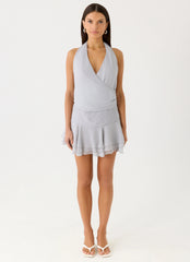 Mura Mini Dress - Misty Blue