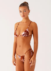 Calista Bikini Top - Cinnamon Palm