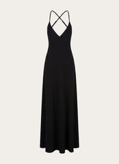 Russian Roulette Maxi Dress - Black